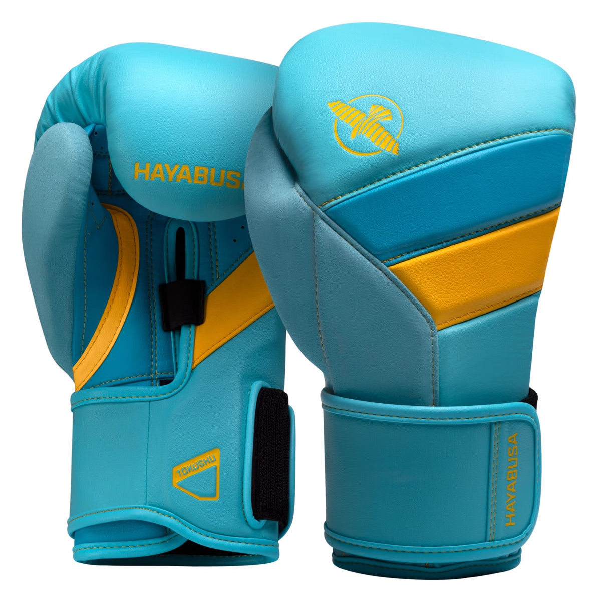 Hayabusa T3 Boxing Gloves - Turquesa/Amarillo