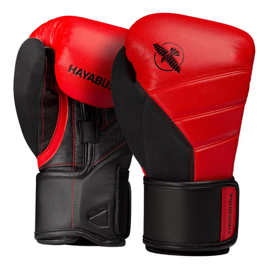 Hayabusa T3 Boxing Gloves - Rojo/Negro