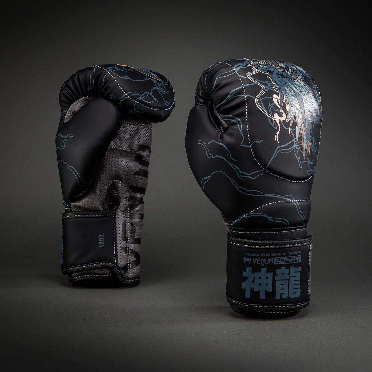 Venum Thunder Dragon - Negro/Gris/Cobre (12oz)