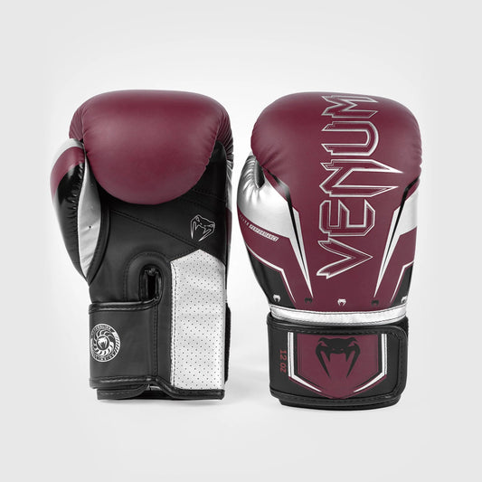 Venum Elite Evo - Burgundy/Silver (12oz)