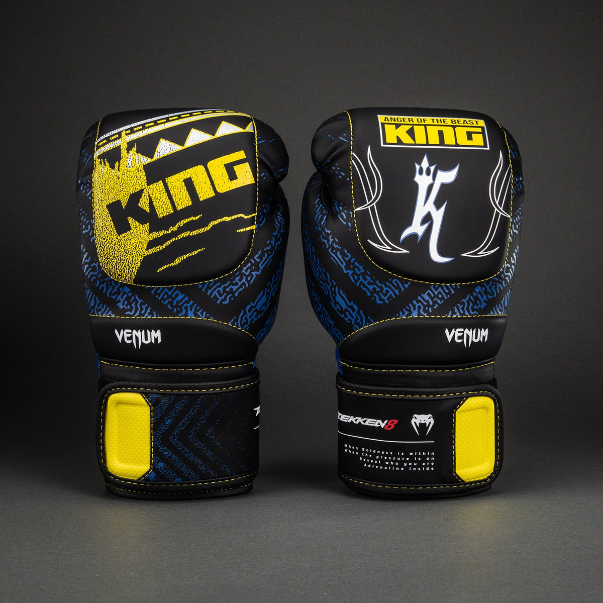 Venum x TEKKEN 8 Boxing Gloves - King - Negro/Amarillo