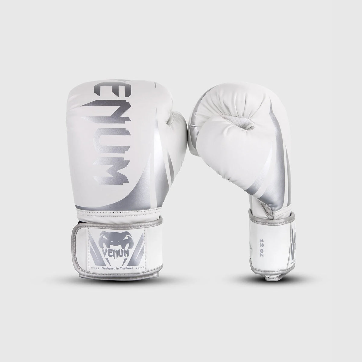 Venum Challenger 2.0 Boxing Gloves - Blanco/Plata